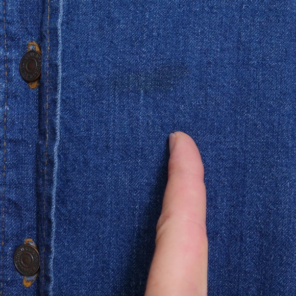 Great 70s orange tab Levi's denim‎ maxi skirt - Picture 7 of 11